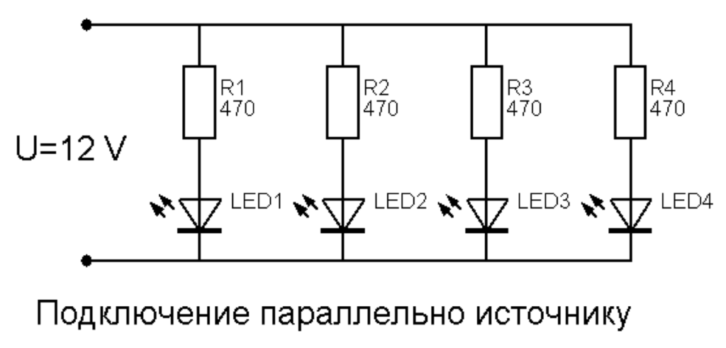 Podłączanie diody LED do napięcia 12 V