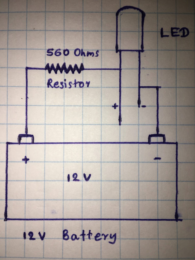 Podłączanie diody LED do napięcia 12 V