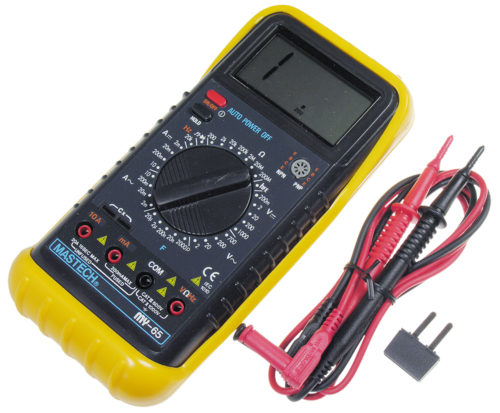 Testing LED lamps using a multimeter