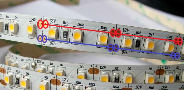 Checking LED lamps for proper operation using a multimeter