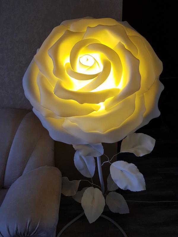 lamp in the form of a big flower