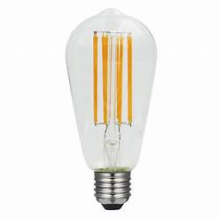 High power phillament lamp in an elongated bulb