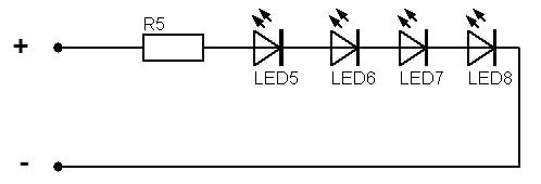 串联连接 LED