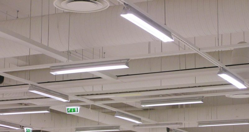 Luminaires for industry.