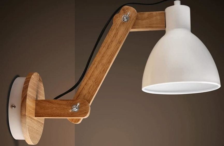 How to hang a wall light-bra with a switch