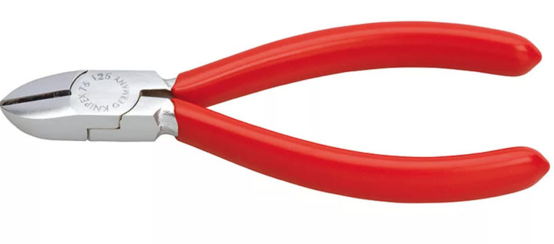 Pliers for electrical installation.