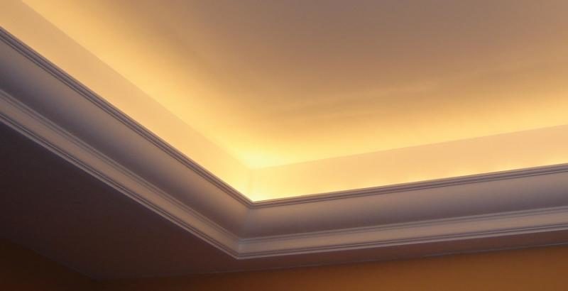 The technology of installation of point light fixtures in stretch ceilings