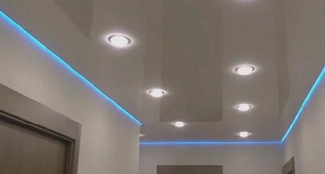 How to arrange the right place the lights on the suspended ceiling