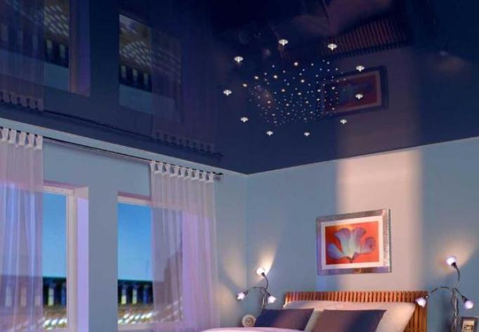 How to arrange the right place the lights on the suspended ceiling