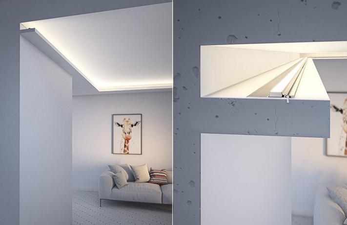 How to install LED strip on the ceiling