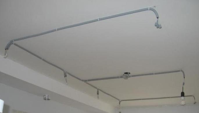 The technology of installation of point light fixtures in suspended ceilings