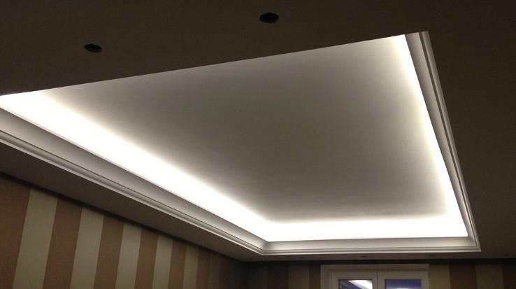 How to install LED strip on the ceiling