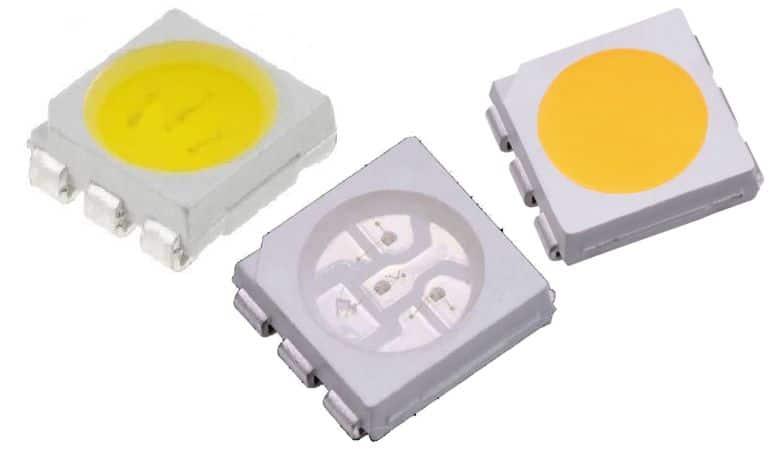 Specifications and appearance of SMD LEDs