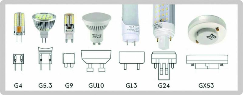 Variety of G plug bases.