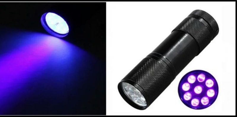 Features of ultraviolet flashlight