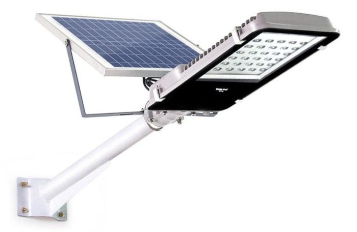 A typical LED solar panel light.