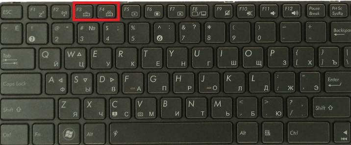 In Asus, two different keys are responsible for turning the backlight on and off.