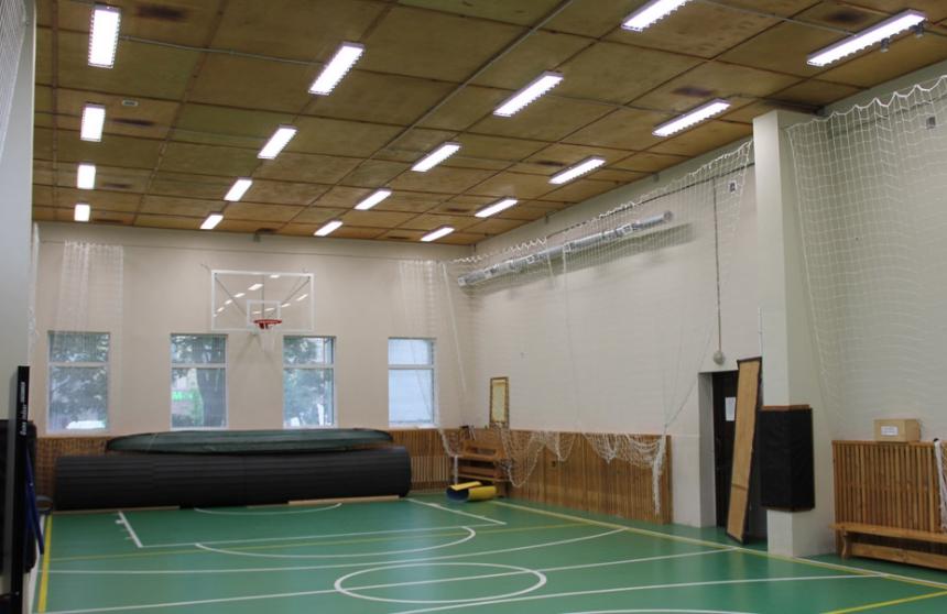 Lighting requirements for sports halls