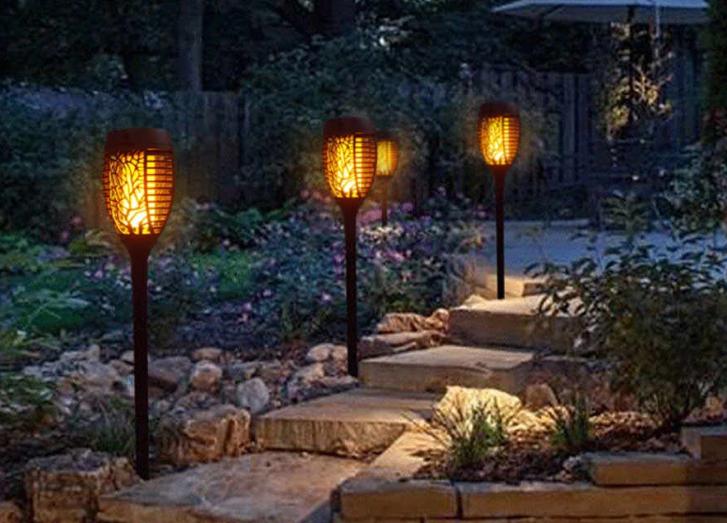 Lights in private courtyards