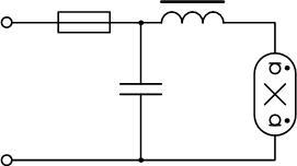 Wiring diagram for mercury lamp.