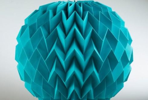 luminaire en papier origami