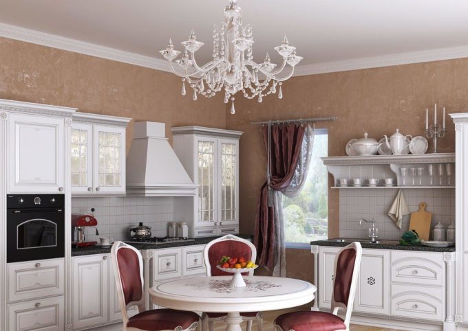 Chandelier selection details for kitchen lighting