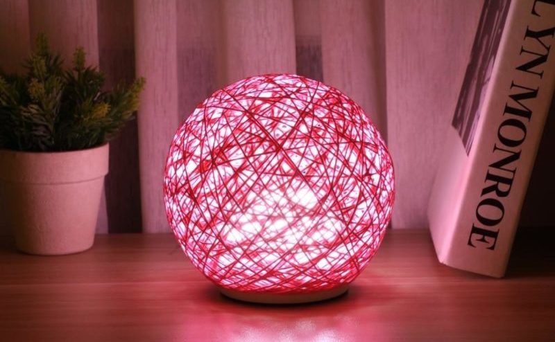 How to make a lamp of thread - step by step instructions