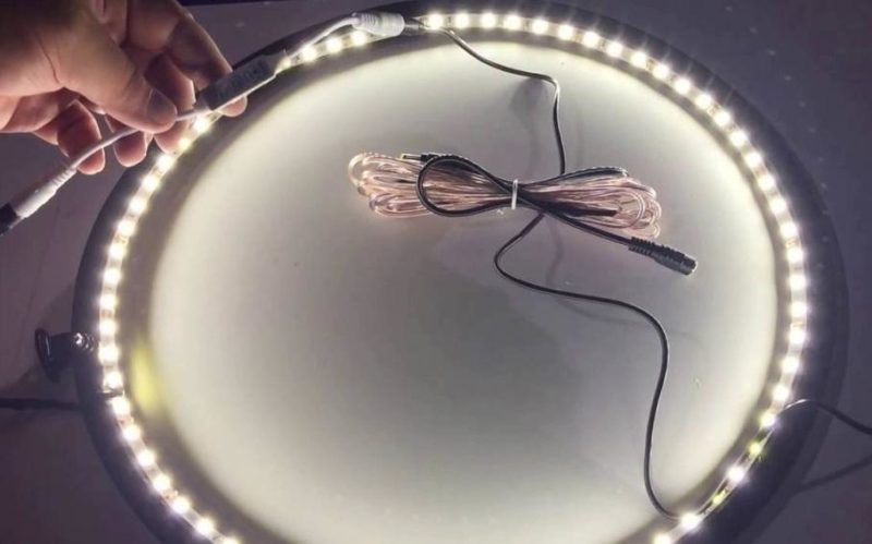 How to make a ring illuminator at home