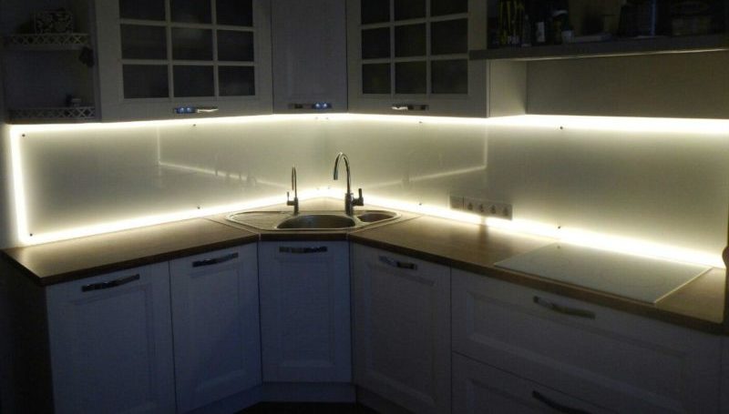 Installing LED lighting in the kitchen