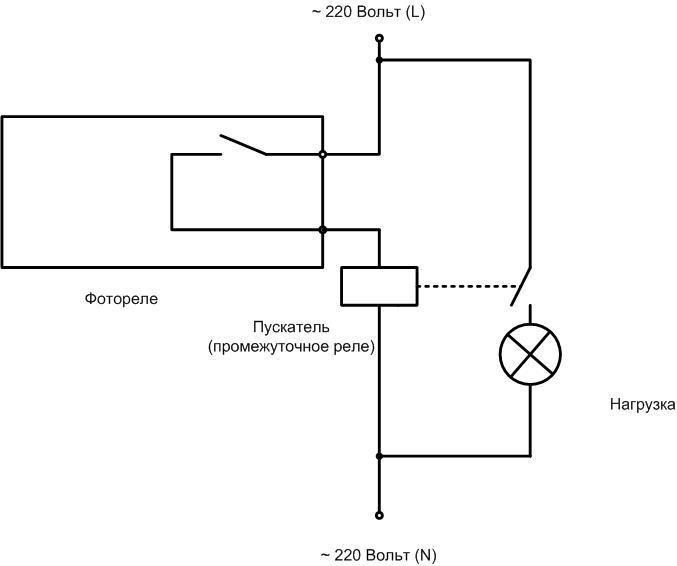 How to correctly connect a light dependent relay to a street light