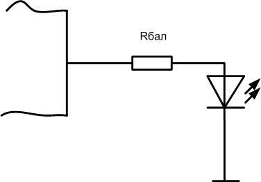 Connecting an external LED 