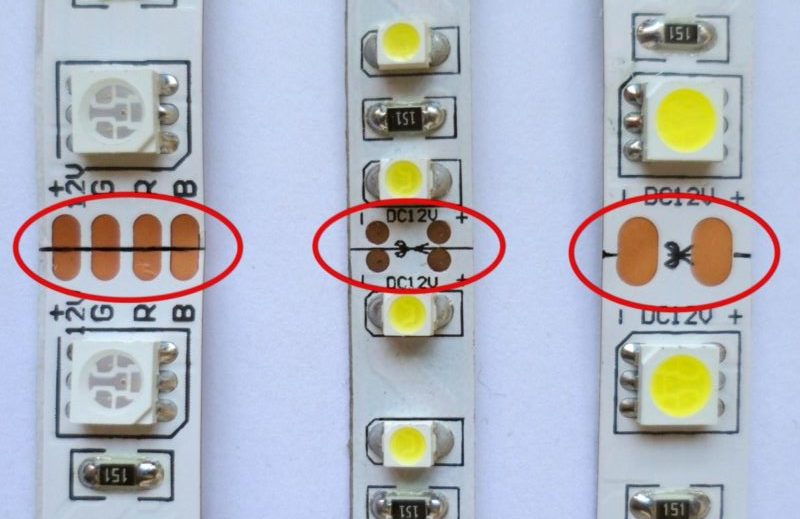 Différents types d'appareils d'éclairage flexibles