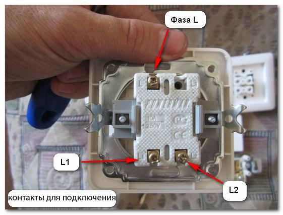 How to correctly install and connect a double light switch