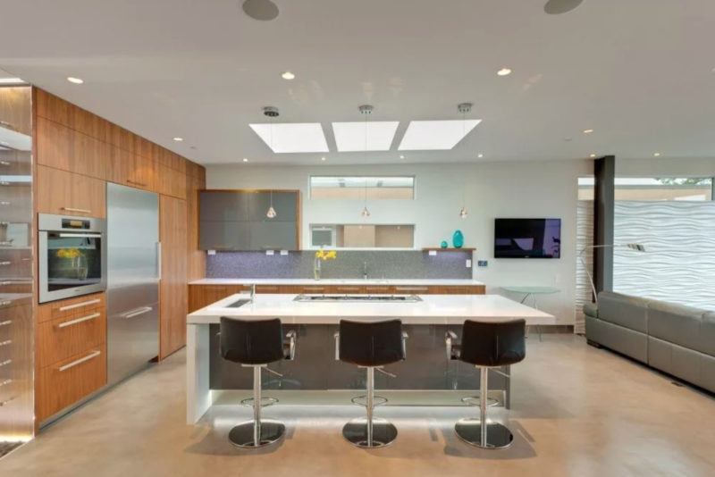 How to make kitchen lighting with spotlights in a suspended ceiling