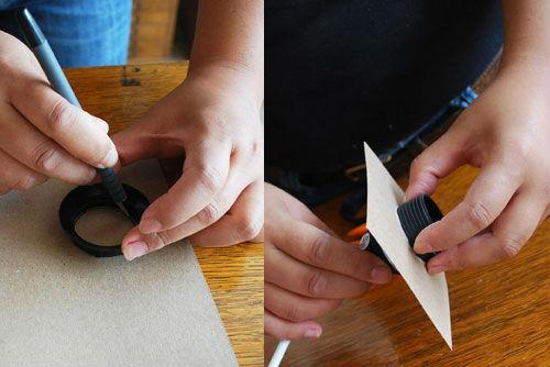 Handmade wall lights - from improvised materials