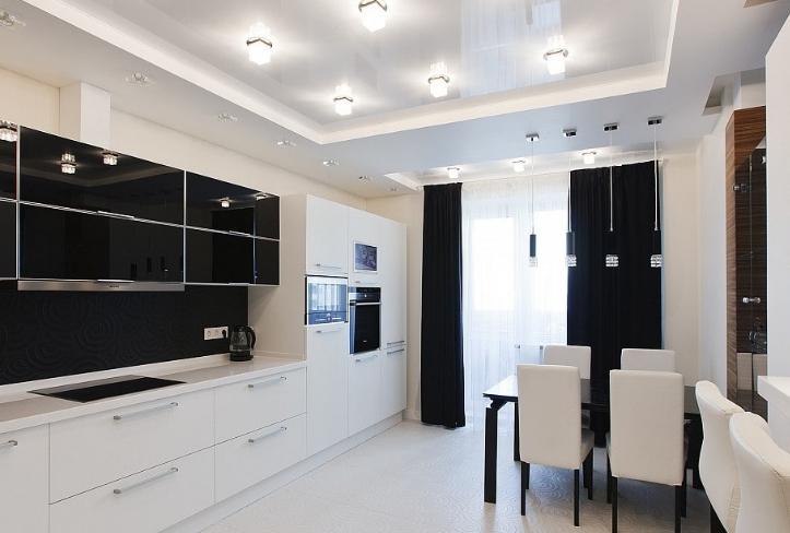 How to make kitchen lighting spotlights in a suspended ceiling