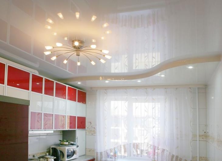 How to make kitchen lighting spotlights in a suspended ceiling