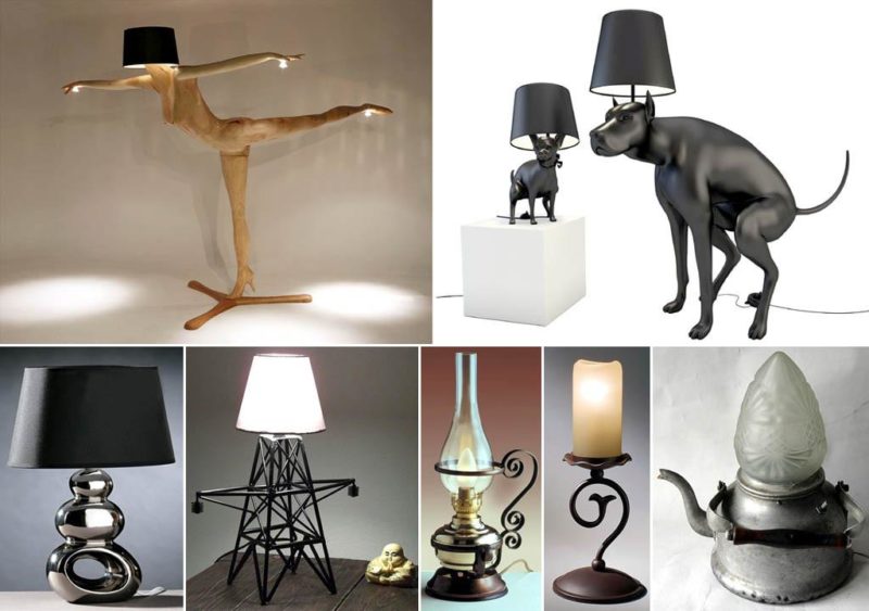 How to make a floor lamp with their own hands