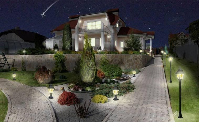 Using lighting in landscape design