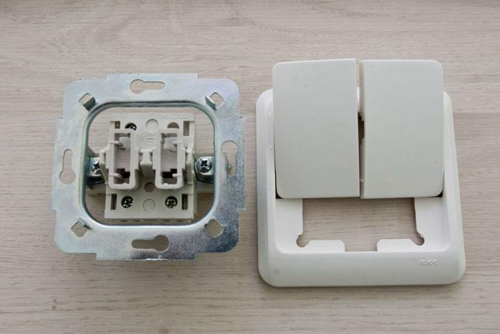 How to properly install and connect a double switch