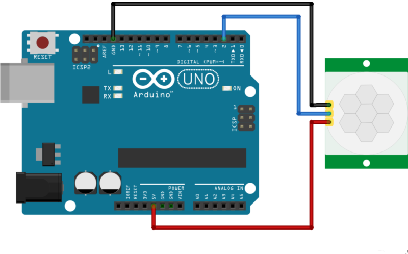 Homemade motion sensors for switching on the light