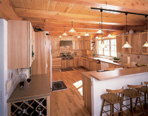 Lighting in the wooden house: tips and tricks