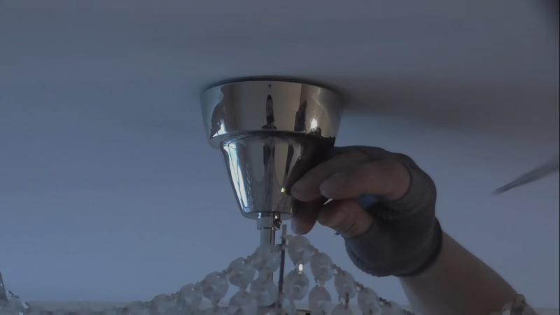 How to take off the chandelier from the ceiling by yourself