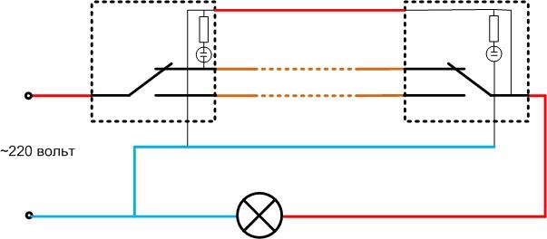 How to connect a light indicator switch