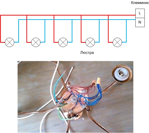 Chandelier wire connection diagrams