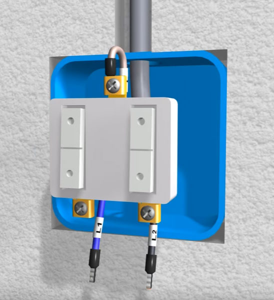 Wiring diagram for two lamps with one switch